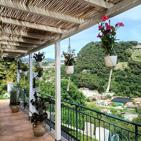 Casa Indipendente Roque Vista Al Mar Con Parking Gratuito