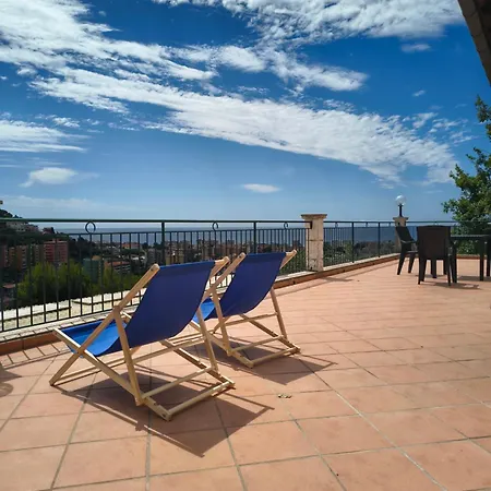 펜션 Casa Indipendente Roque Vista Al Mar Con Parking Gratuito