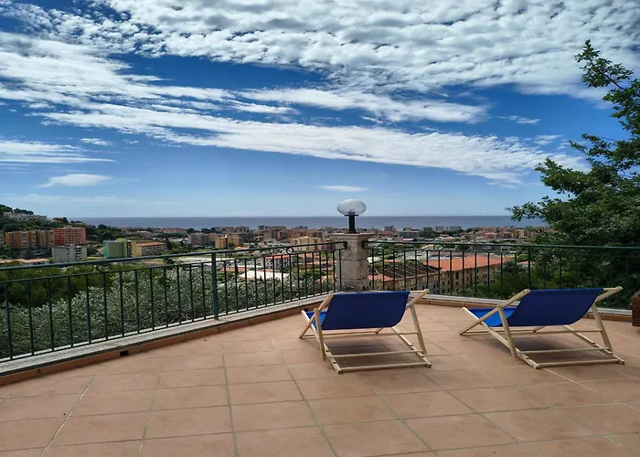 Casa Indipendente Roque Vista Al Mar Con Parking Gratuito * Vallecrosia